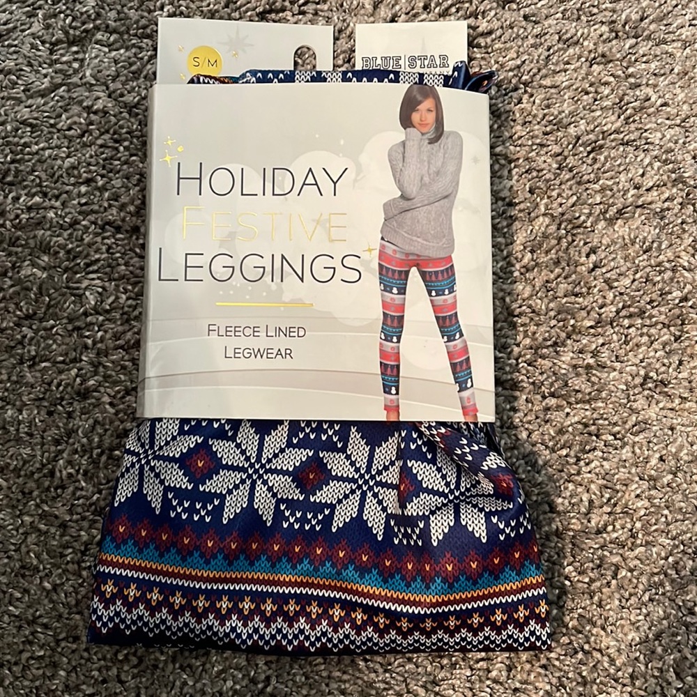 S/M Holiday Festive Leggings
